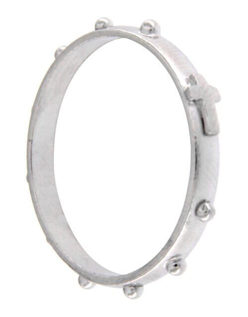 Anello rosario in arg 925%