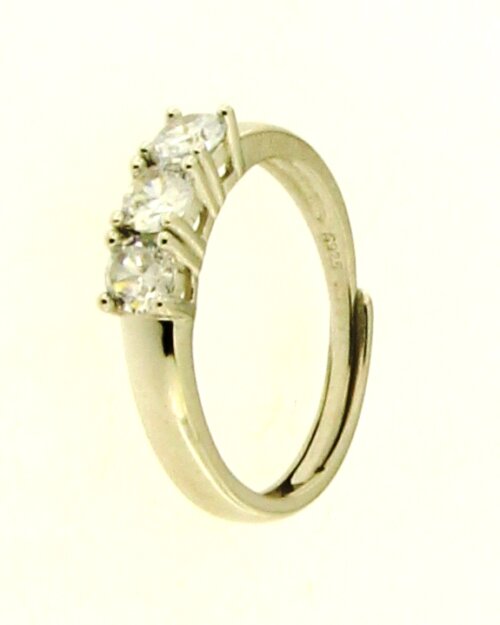 Anello trilogy in arg 925% regolabile