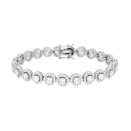 bracciale tennis pietre tonde zk in arg 925%