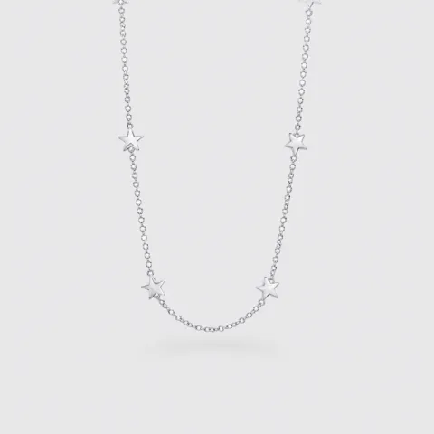 Collana 7 stelle in argento 925