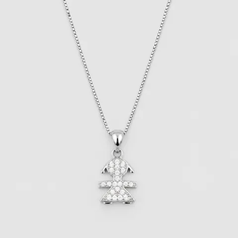 Collana bebè bimba in argento 925
