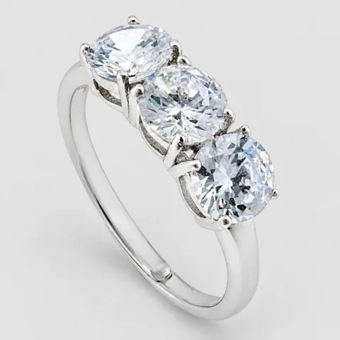 Anello Trilogy 4mm in argento 925