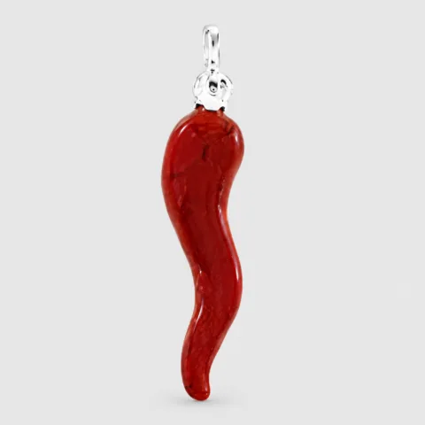 Cornetto smalto 3cm in argento 925