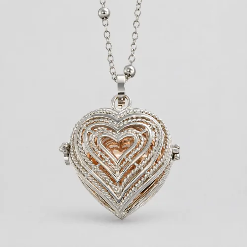 Collana chiama angeli in acciaio inox