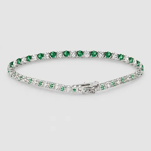 Bracciale tennis 21cm 3mm in argento 925