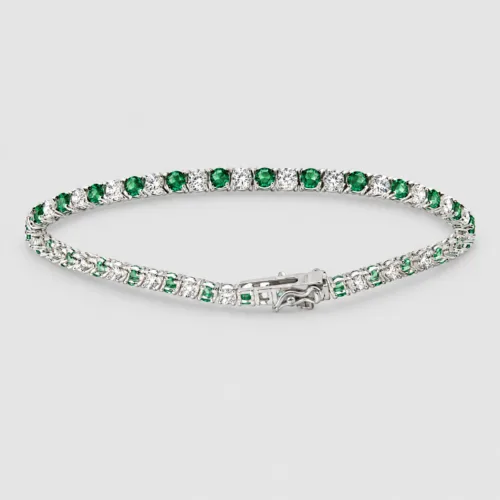 Bracciale tennis 21cm 3mm in argento 925