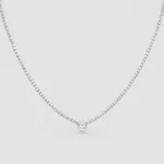 Collana tennis cuore zk in arg 925%