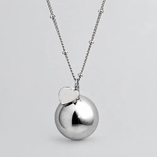 Collana chiama angeli in acciaio inox 16mm