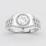 Anello rolex in argento 925