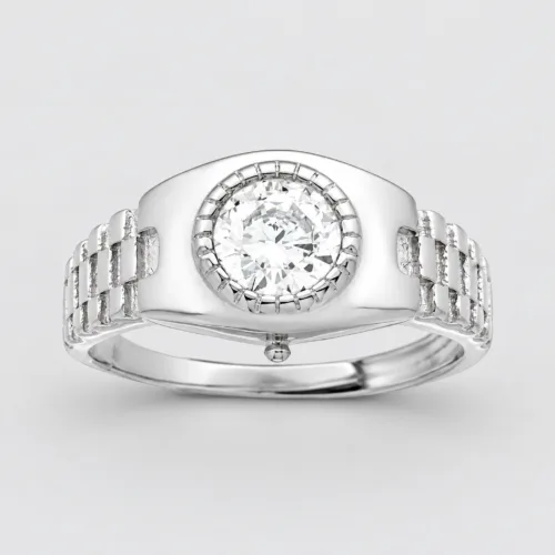 Anello rolex in argento 925