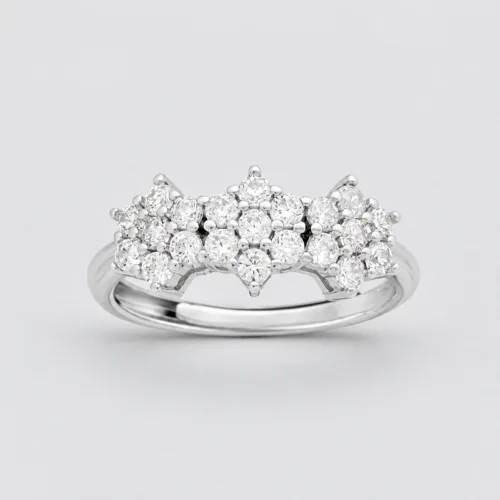 Anello 3 fiori in argento 925