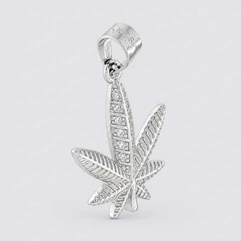 Pendente marijuana in argento 925