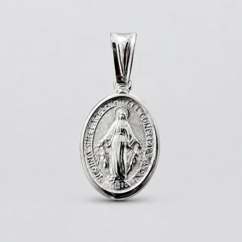 Collana madonna 22X14 in argento 925