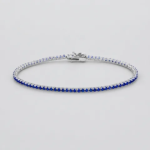 Bracciale tennis 21cm in arg 925%