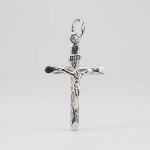 Pendente croce cristo in argento 925