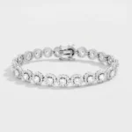 Bracciale tennis pietre tonde zirconi in argento 925