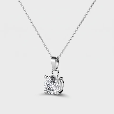 Collana punto luce 8mm in argento 925