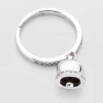 anello campanella  in argento 925% regolabile